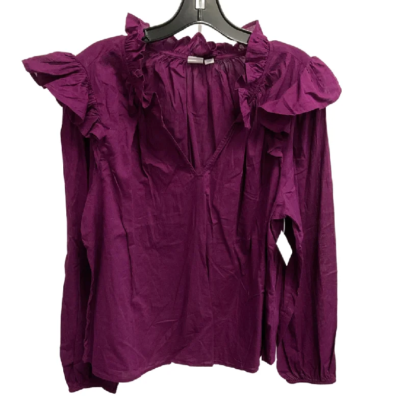 Top Long Sleeve By Gap In Purple, Size: L