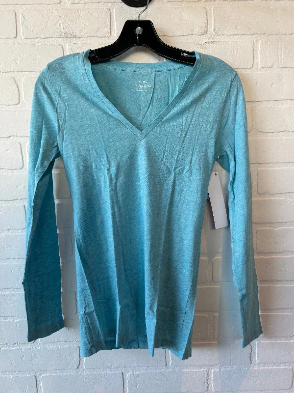 Top Long Sleeve Basic By J. Crew In Blue, Size: S