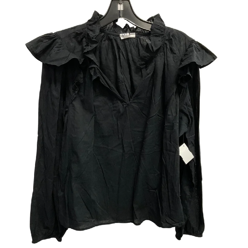 Top Long Sleeve By Gap In Black, Size: L