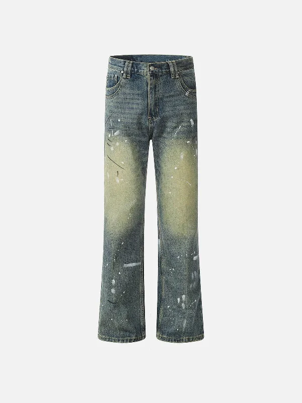 Aelfric Eden Splash-Ink Washed Jeans