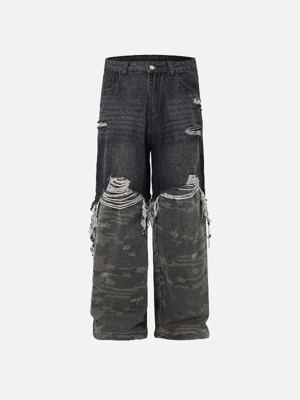 Aelfric Eden Camouflage Distressed Jeans