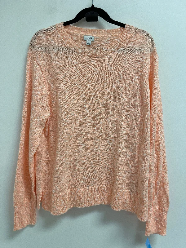 Top Long Sleeve By J. Crew In Orange, Size: L