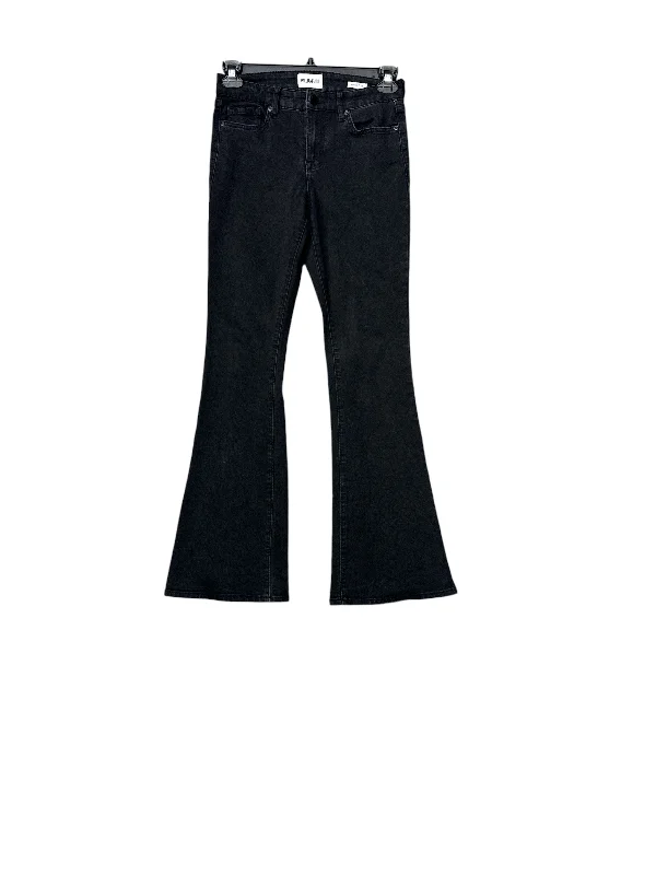 Jeans Flared By William Rast In Black Denim, Size: 4