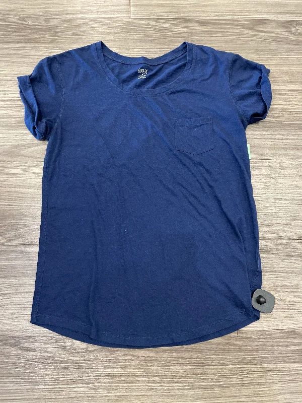 Blue Top Short Sleeve Ana, Size M