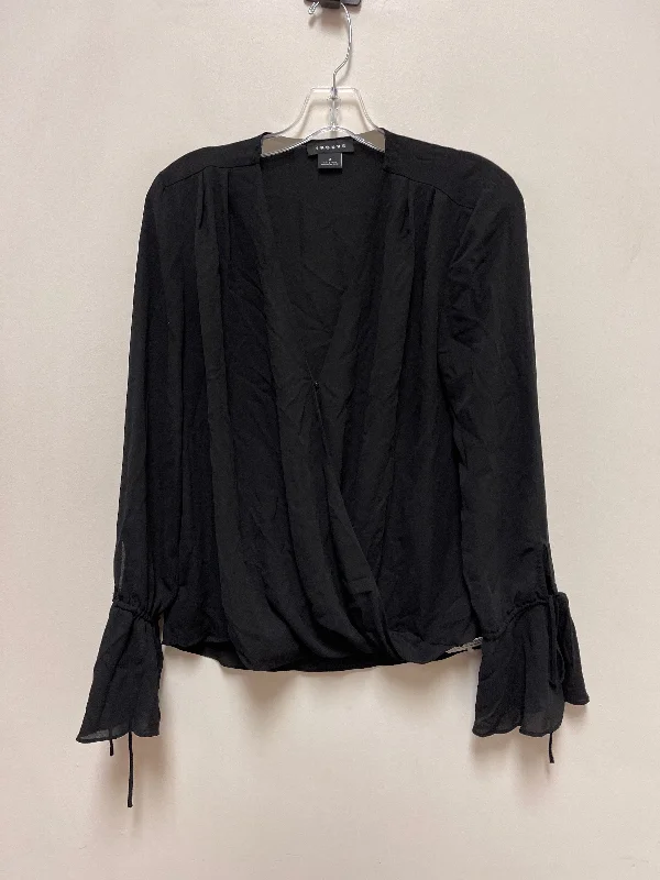 Top Long Sleeve By Trouve In Black, Size: M