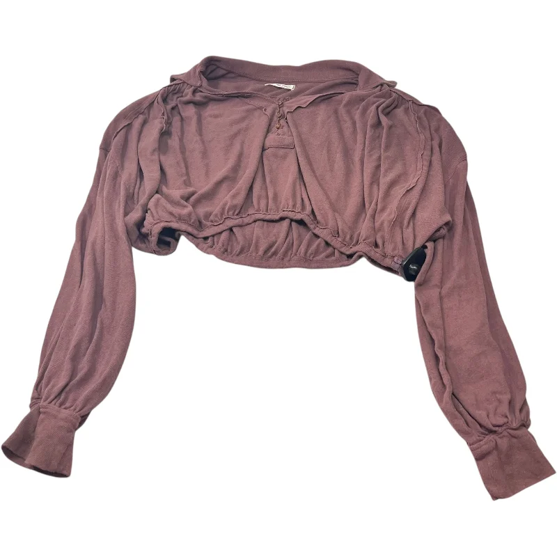 Top Long Sleeve By We The Free In Purple, Size: S