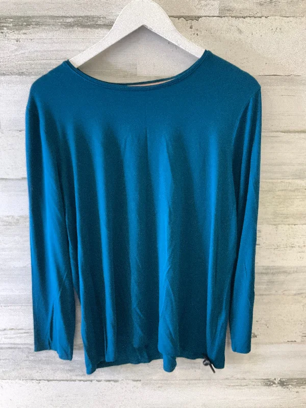 Top Long Sleeve By Chicos In Blue, Size: Xl