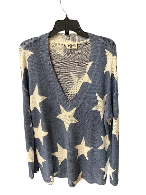 Sweater By Mumu In Blue, Size: Xs