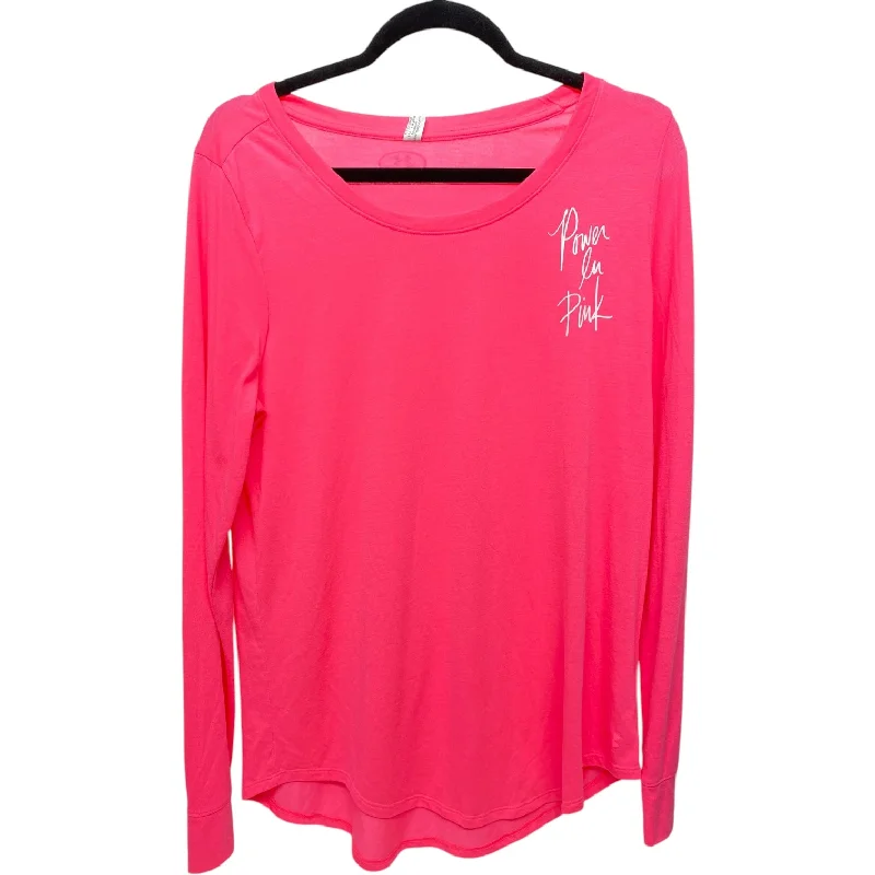 Top Long Sleeve Basic By Under Armour In Pink, Size: M