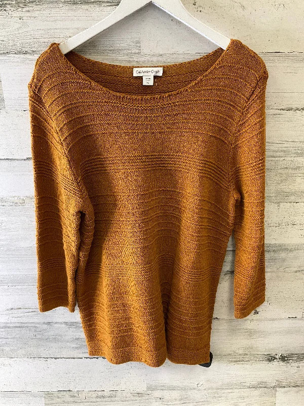 Sweater By Coldwater Creek In Brown, Size: L