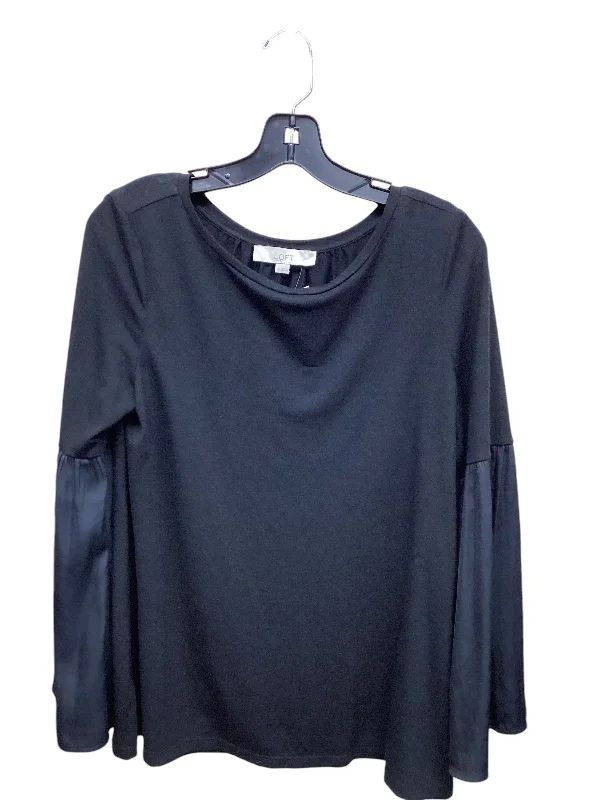 Top Long Sleeve By Loft In Black, Size: M