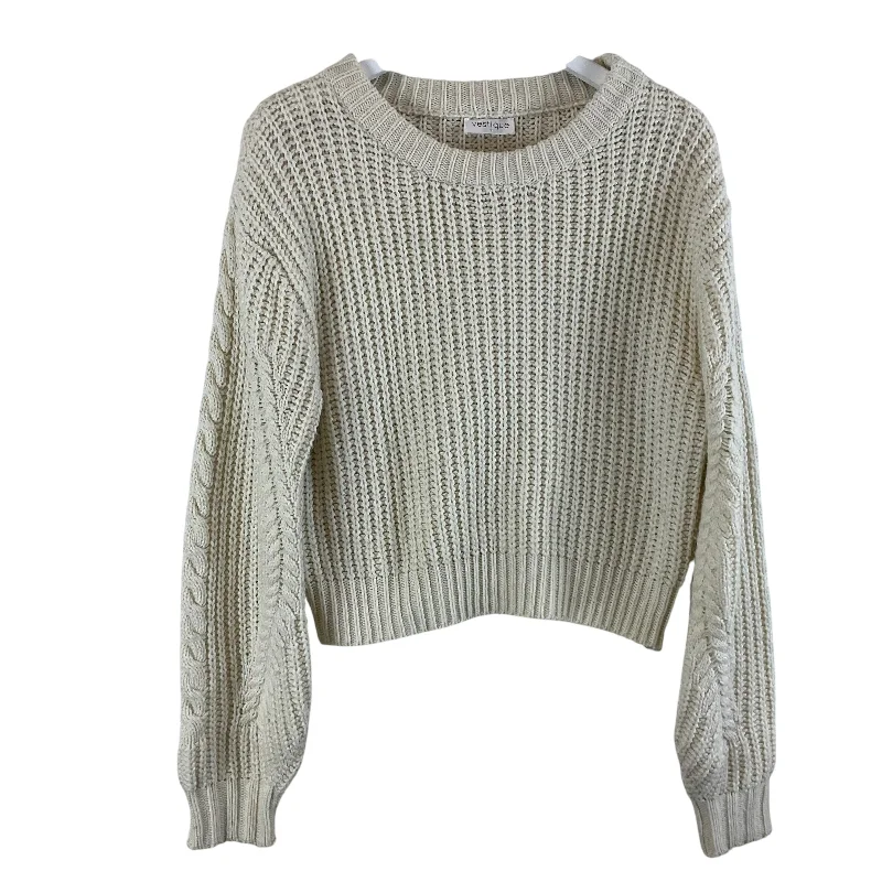 Sweater By Vestique In White, Size: S