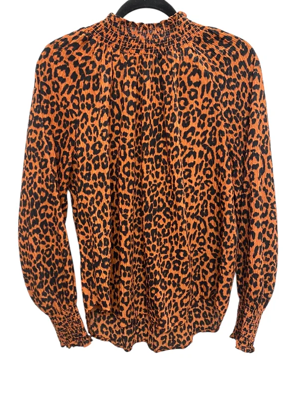 Top Long Sleeve By Loft In Orange, Size: M