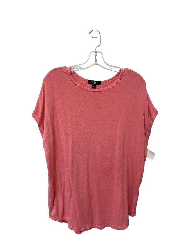 Pink Top Short Sleeve Basic Buffalo David Bitton, Size S