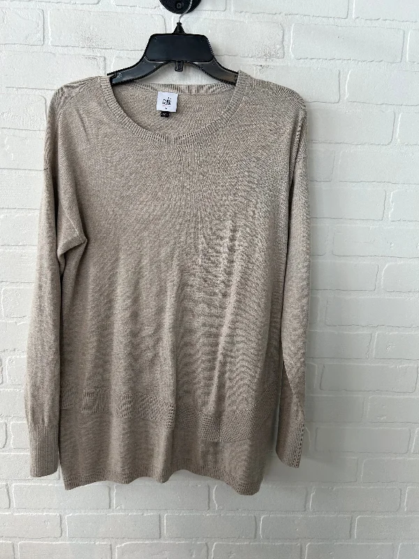 Sweater By Cabi In Tan, Size: S