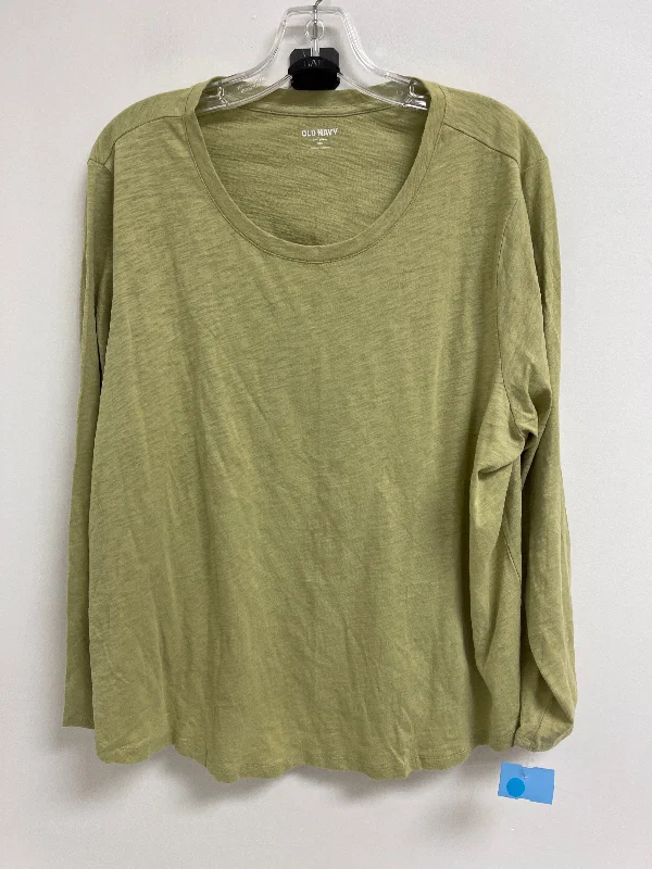 Top Long Sleeve By Old Navy In Green, Size: 2x