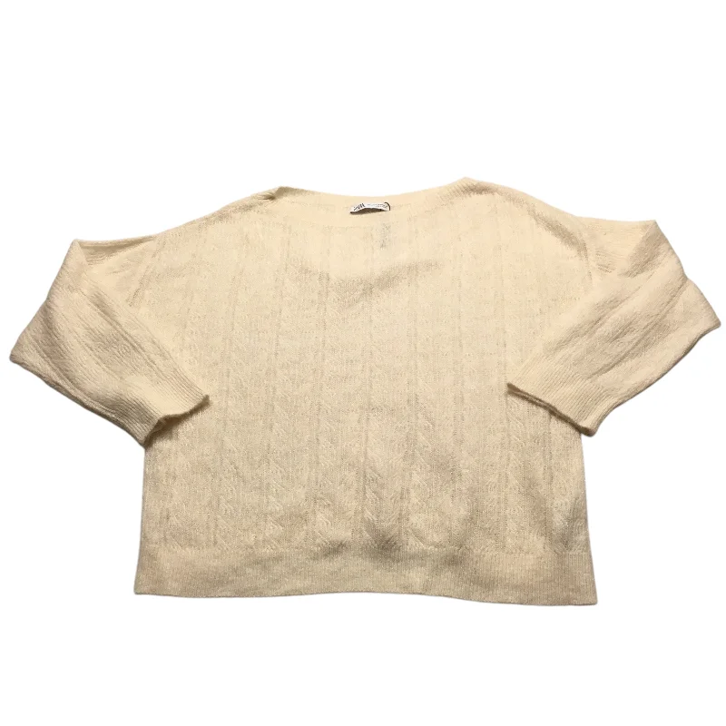 Sweater By Zara In Cream, Size: Xs