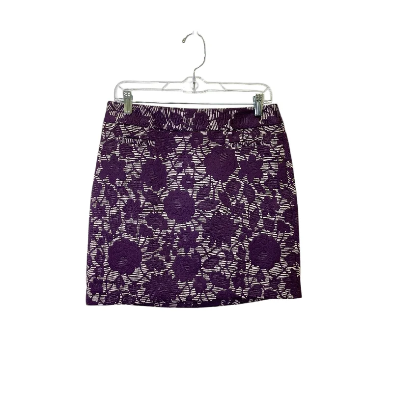 Skirt Mini & Short By Loft In Purple, Size:4