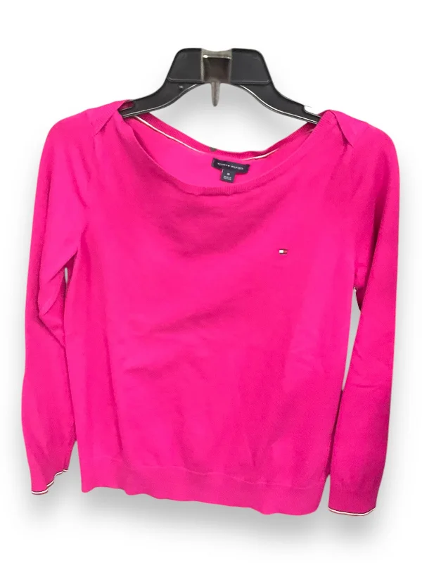 Top Long Sleeve By Tommy Hilfiger In Pink, Size: M