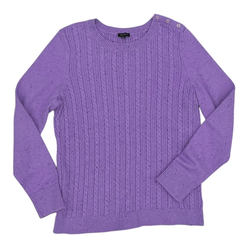 Sweater By Talbots In Purple, Size:L