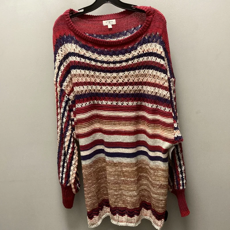 Sweater By Umgee In Blue & Red, Size: L