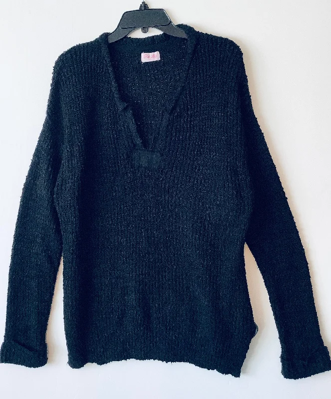 Sweater By Pink Lily In Black, Size: M