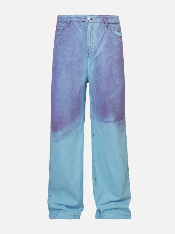 Aelfric Eden Blue Purple Loose Jeans