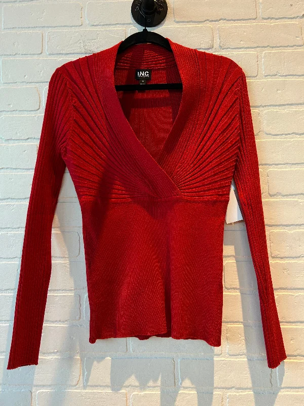 Sweater By Inc In Red, Size: M