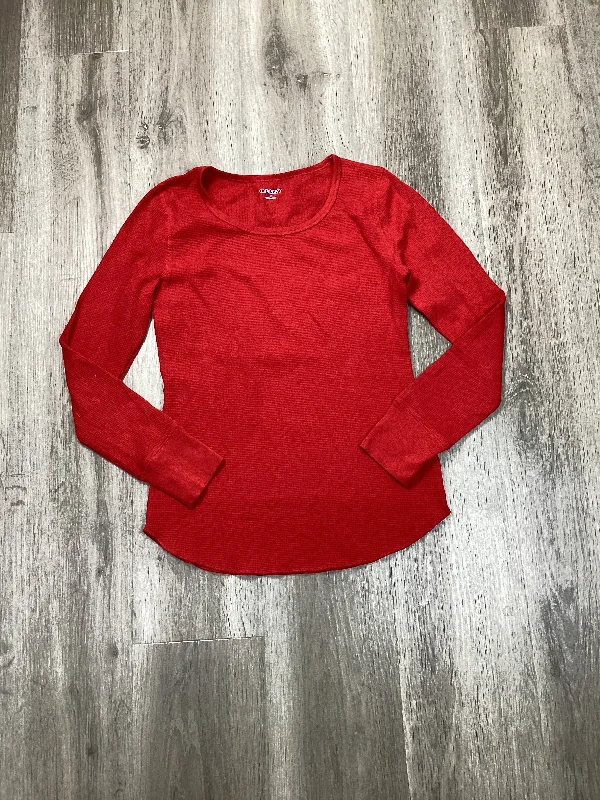 Top Long Sleeve Basic By Old Navy In Red, Size: S