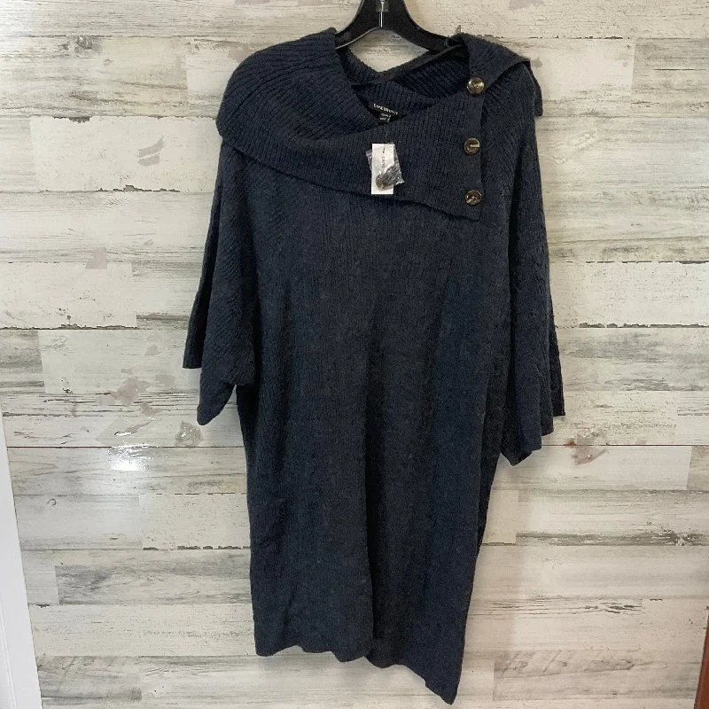 Sweater Short Sleeve By Lane Bryant In Grey, Size: 3x