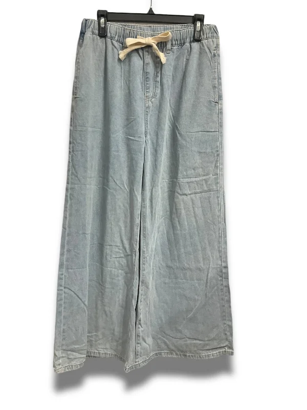 Jeans Wide Leg By Cmc In Blue, Size: L