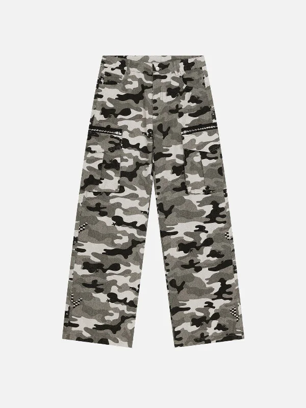 Aelfric Eden Camouflage Multi Pocket Jeans