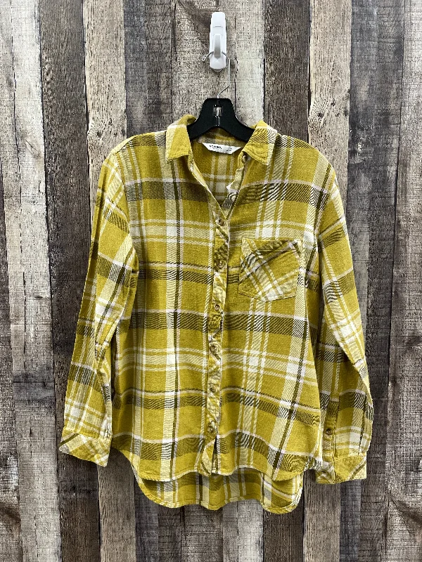 Top Long Sleeve By Sonoma In Plaid Pattern, Size: S