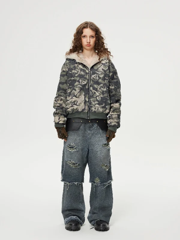 Aelfric Eden Distressed Two Layer Baggy Jeans