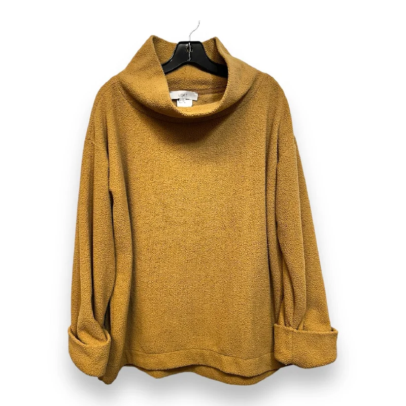 Top Long Sleeve By Loft In Tan, Size: M