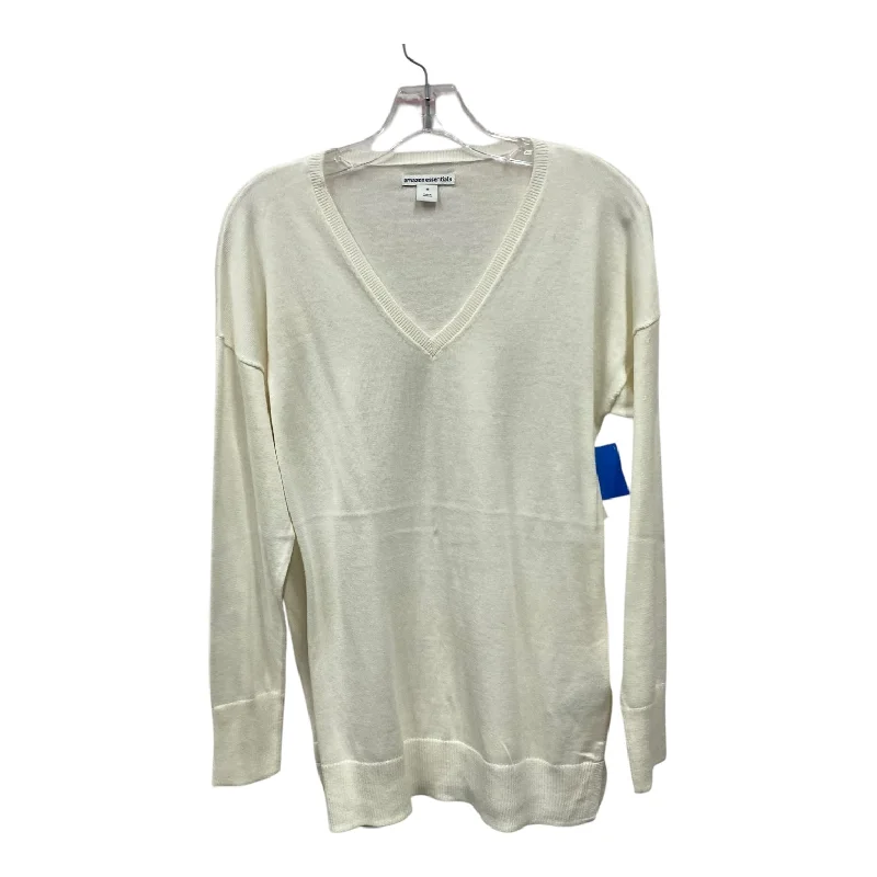 Sweater By Amazon Essentials In White, Size:M