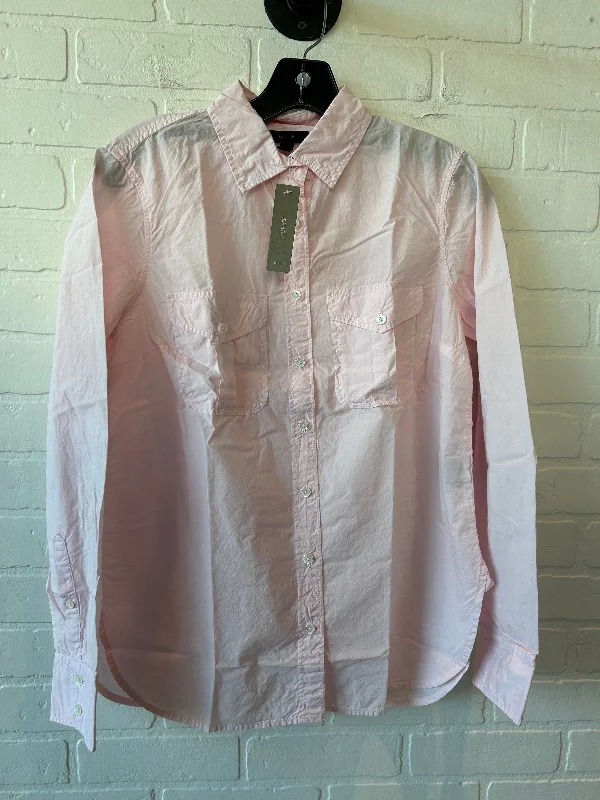 Top Long Sleeve By J. Crew In Pink, Size: S