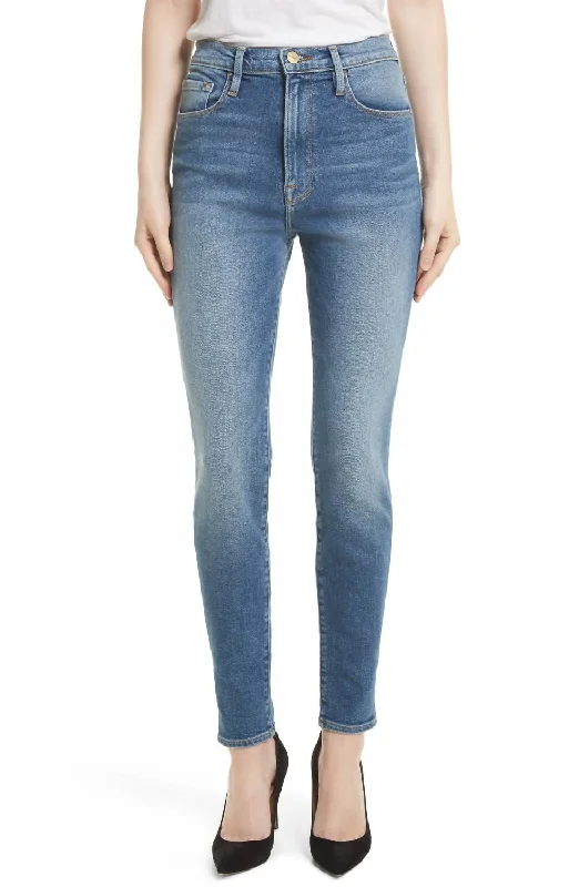 Ali High Rise Skinny Jeans In Juniper Blu