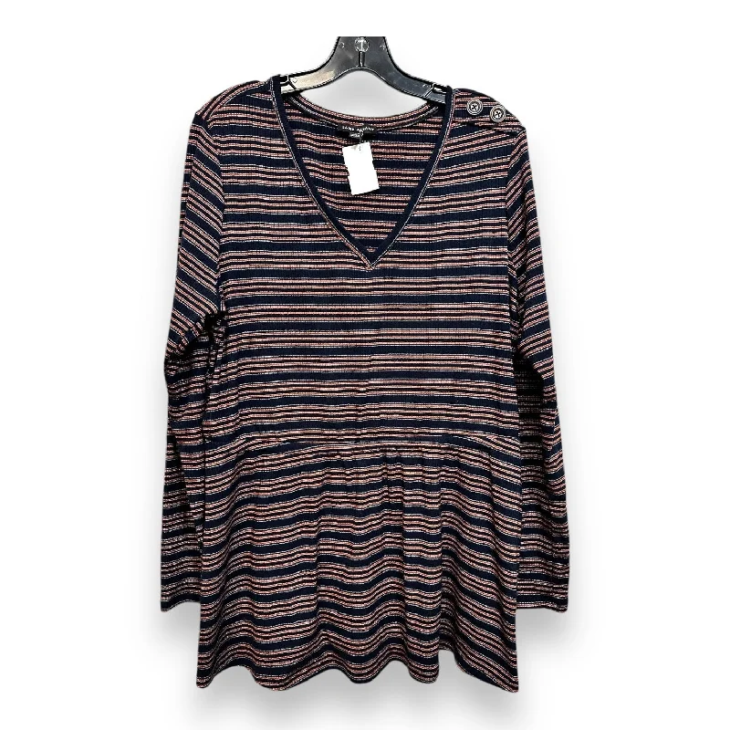 Top Long Sleeve By Lane Bryant In Striped Pattern, Size: Xl