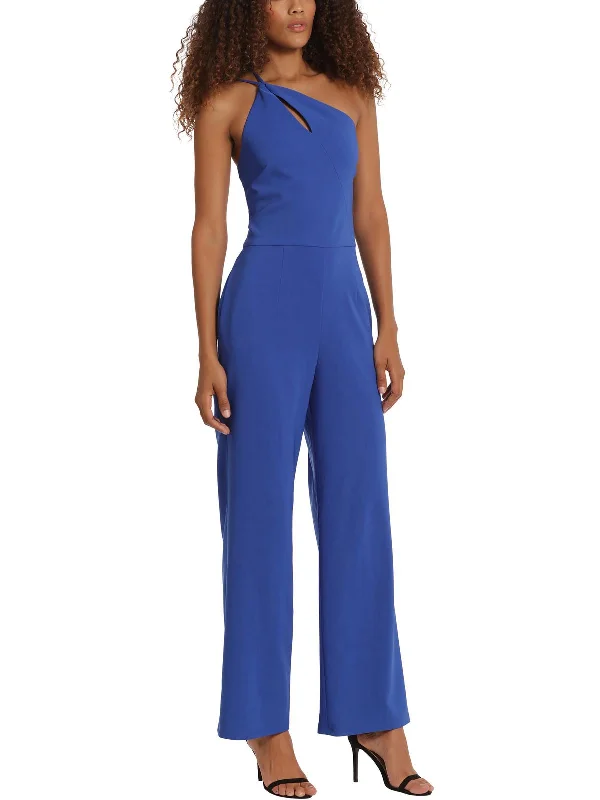 Womens Wide Leg Pocketed Jumpsuit