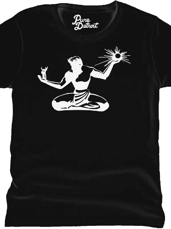 Spirit of Detroit Women's Premium Relaxed T-Shirt - White / Black