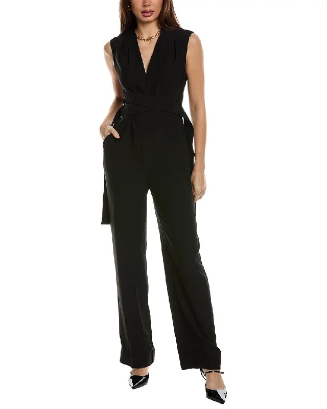 Reiss Riyo Belted Wrap Jumpsuit