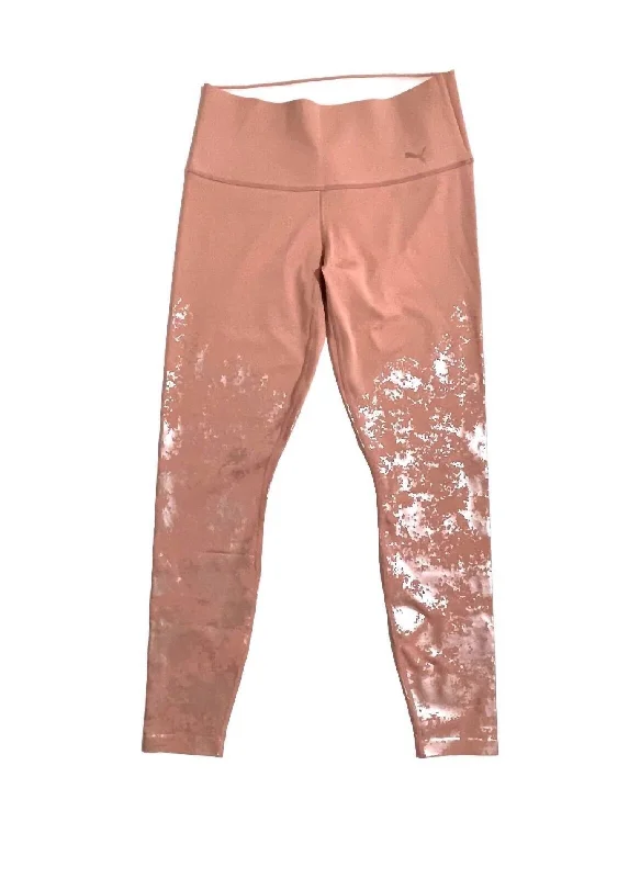 Women's Rose Foil Leggings In Pink