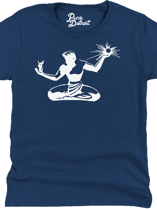 Spirit of Detroit Women's Premium Relaxed T-Shirt - White / Navy