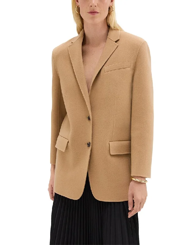 Theory Oversized Wool & Cashmere-Blend Tailor Jacket