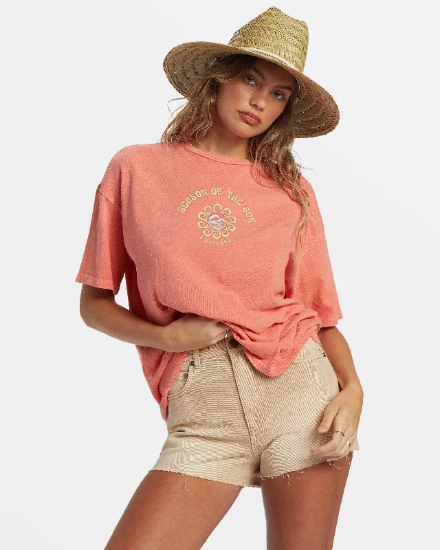 BILLABONG IT'S THE SEASON WOMENS TEE - PAPAYA