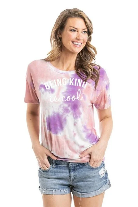 Being Kind Is Cool Tie Dye Graphic T-Shirt