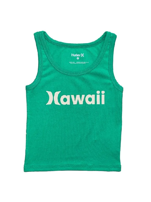 HURLEY HAWAII WOMENS TANK - GREEN