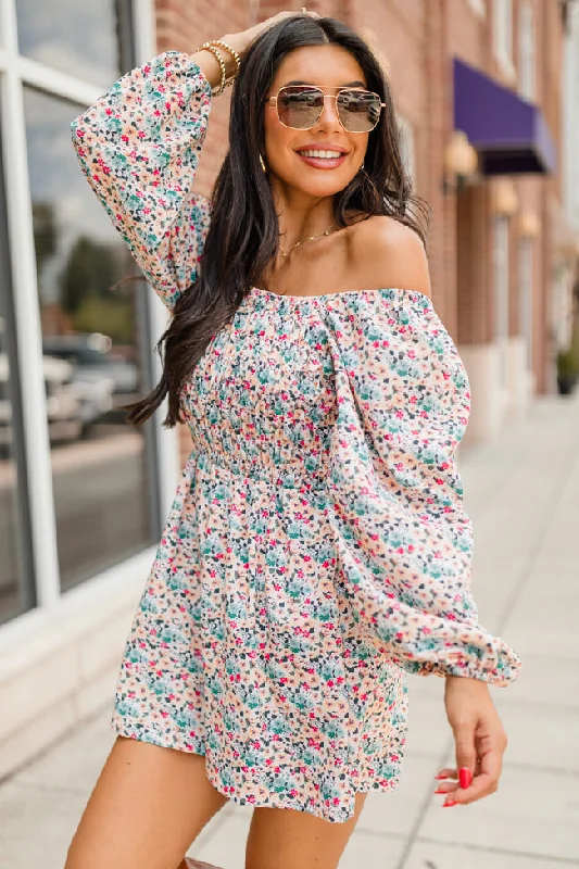 See You Later Multi Square Neck Printed Romper FINAL SALE