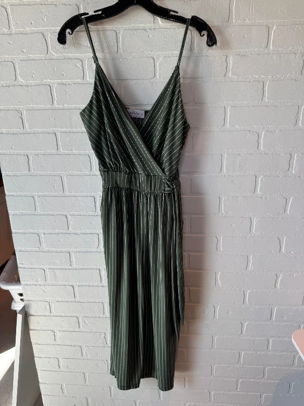 Jumpsuit By Kaleigh In Green & White, Size: S